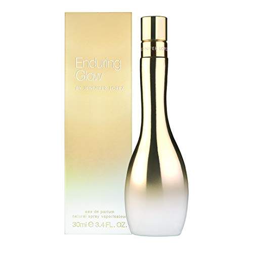 Jennifer Lopez Enduring Glow 30ml gold and white eau de parfum bottle with matching box