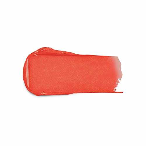 KIKO Milano Smart Fusion Lipstick 405 in a coral-red shade, shown as a smooth, creamy swatch with a glossy finish