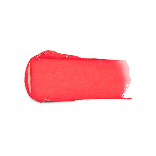 KIKO Milano Smart Fusion Lipstick 405 in a vivid coral-red creamy swatch with a smooth, glossy finish