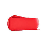 KIKO Milano Smart Fusion Lipstick 405 in a vivid coral-red shade, shown as a smooth, creamy glossy swatch.