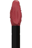 Maybelline Superstay Matte Ink liquid lipstick applicator with a dusty rose nude coating and black handle