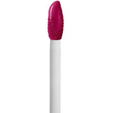 Maybelline Superstay Matte Ink liquid lipstick applicator with a vivid magenta-coated sponge tip and white handle