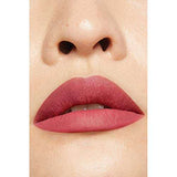Maybelline Superstay Matte Ink lipstick in a muted rose nude shade, shown as a smooth matte lip color on lips