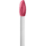 Maybelline Superstay Matte Ink liquid lipstick applicator with a vivid pink-coated sponge tip and long white handle