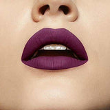 Maybelline Superstay Matte Ink lipstick shown as a deep plum-purple matte lip color with smooth, full-coverage finish