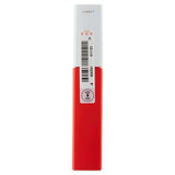 Maybelline Superstay Matte Ink lipstick in a vivid red rectangular tube with a white barcode label and black markings.