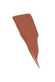 Maybelline Superstay Matte Ink liquid lipstick swatch in warm terracotta nude, with a smooth opaque finish and tapered edge