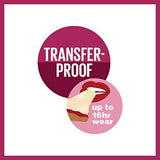 Maybelline Superstay Matte Ink transfer-proof wear badge with pink circles stating up to 16-hour wear