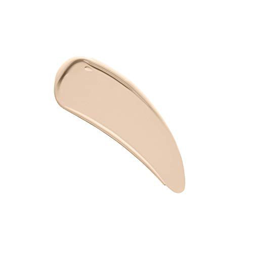 NYX Born to Glow Foundation in Natural, shown as a smooth, warm beige liquid swatch with a radiant finish