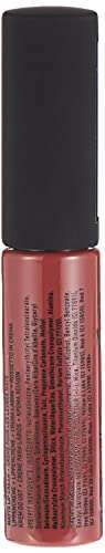 NYX Soft Matte Lip Cream in a dusty rose shade, with a black cap and clear tube showing the product label.