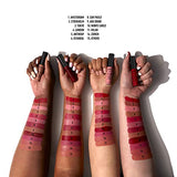 NYX Soft Matte Lip Cream shown with multiple lip cream tubes and numbered swatches across hands and arms