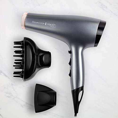 Remington Keratin Protect hot hair brush with keratin and almond oil attachments