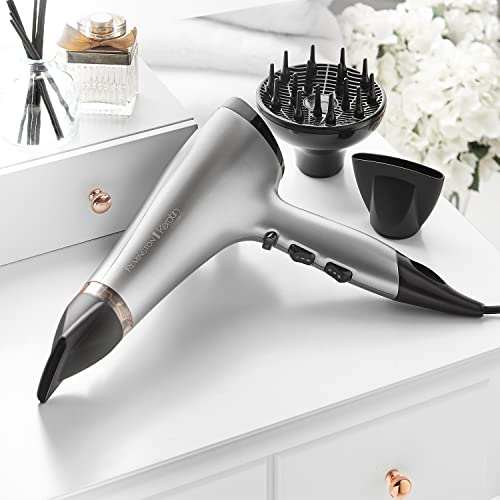 Remington Keratin Protect Hot Hair Brush with keratin and almond oil accessories