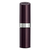 Rimmel London Lasting Finish Lipstick in a dark plum tube with a silver band and embossed branding