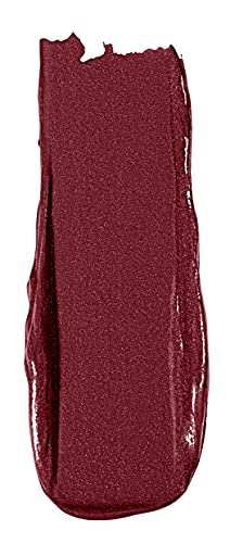 Rimmel London Lasting Finish Lipstick in deep berry plum with a fine shimmer and creamy, glossy texture
