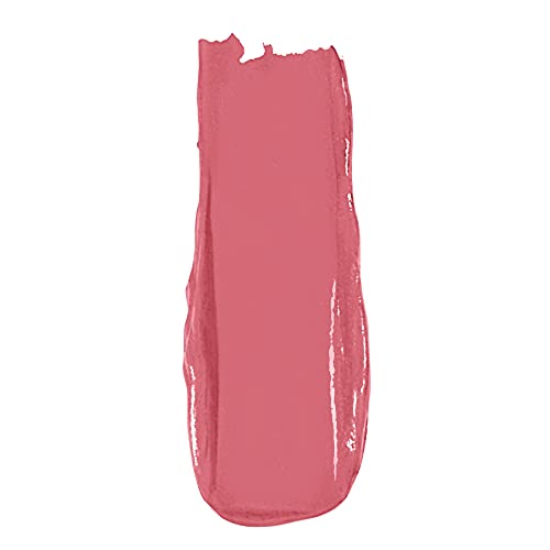 Rimmel London Lasting Finish Lipstick swatch in dusty rose pink with a smooth, creamy sheen