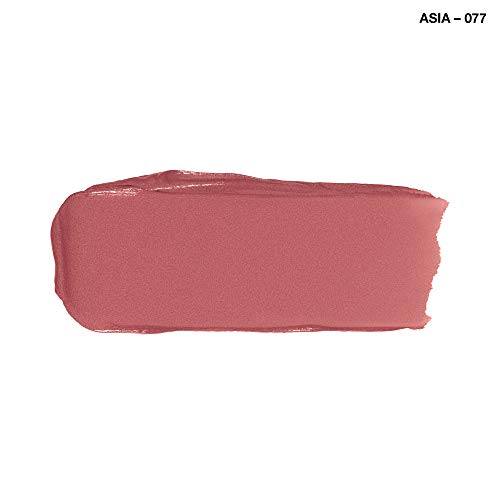 Rimmel London Lasting Finish Lipstick in muted rosy mauve with a smooth, creamy swatch and subtle shimmer