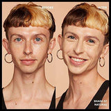 Total Control Foundation before-and-after comparison on a person, showing a natural-looking complexion and shade 07 Natural