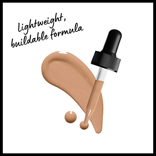 Total Control Foundation dropper applicator dispensing warm beige liquid with a lightweight, buildable formula