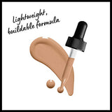 Total Control Foundation dropper applicator dispensing warm beige liquid with a lightweight, buildable formula