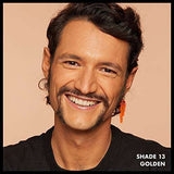 Total Control Foundation shade 13 Golden shown on a smiling model, with a warm golden complexion and buildable coverage.