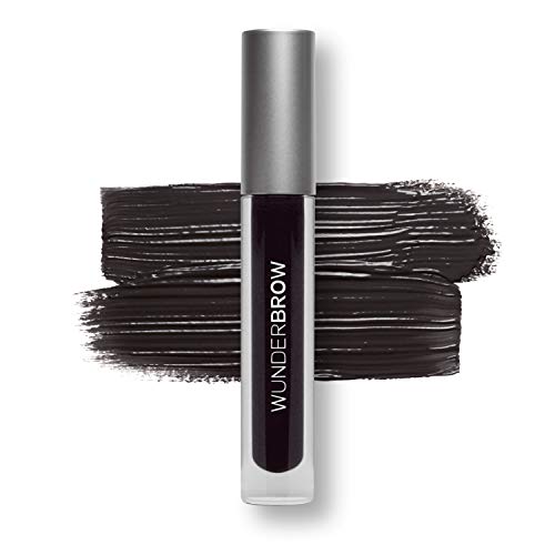 WUNDER2 Wunderbrow Waterproof Eyebrow Gel in black brown with applicator brush
